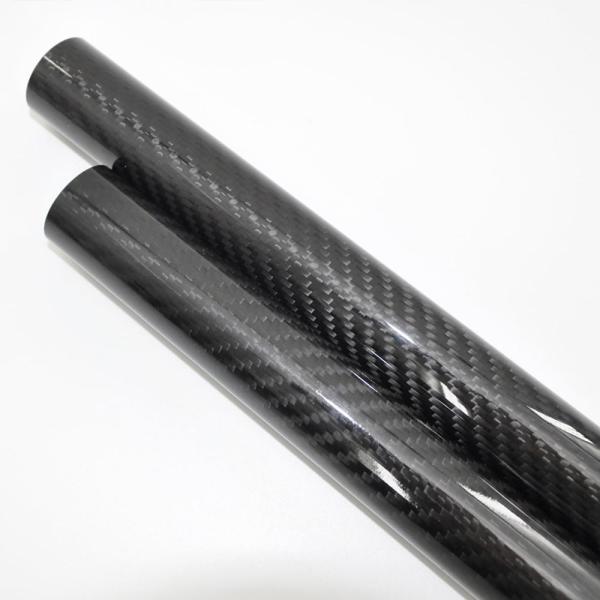 Roll Wrapped Carbon Fiber Tube 14/16/18/20/25mm Glossy 1mm/2mm Wall Thickness