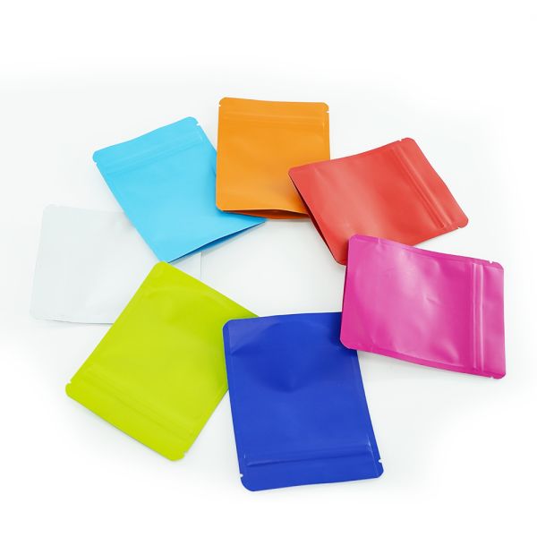 Recyclable Stock Customized Soft Touch Flat Mylarbag Die Cut Mylar Bag Ziplock Shape Packaging Bag Stand up Pouch for Food