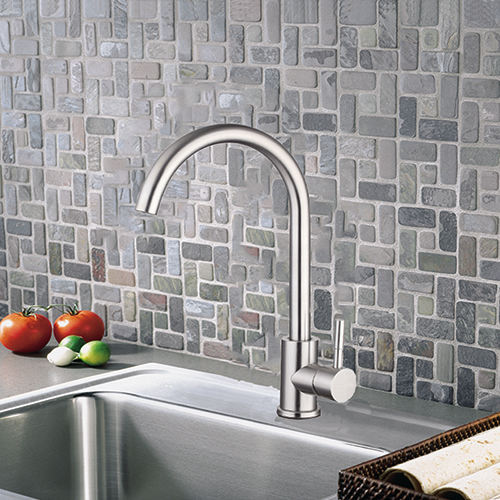 Caliente y frío Brillante extraer agua del grifo del grifo cubierta montada en acero inoxidable 304