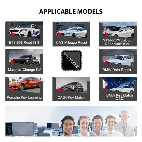 CGDI Prog BMW MSV80 Programação de chave de carro Suporte de correspondência de chaves e todas as chaves perdidas para CAS4 / CAS 4+