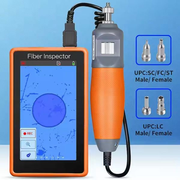 5-inch HD Touch Screen Monitor Inspection Fiber Optic Probe for Telecom Network SC Connector Type