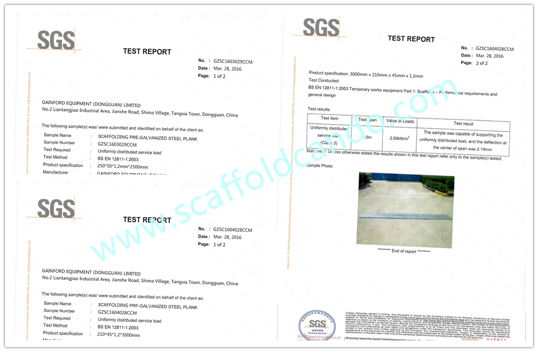 Replacement for wooden plank in Middle East Market, Q195 galvanized steel plank, steel board 225*38mm 2000, 3000, 4000mm