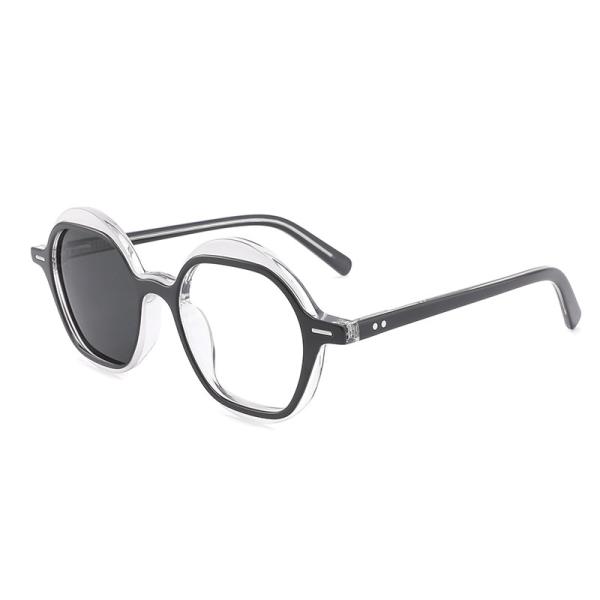 Irregular Acetate Optical Frames 2 LAYER Glasses Lenses Can Be Replaced
