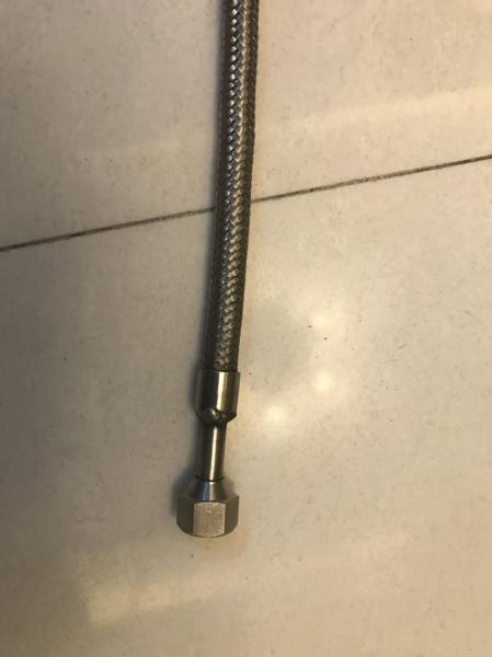Gas tube 304 accordion pipe bellows  separator three way cock tube tap