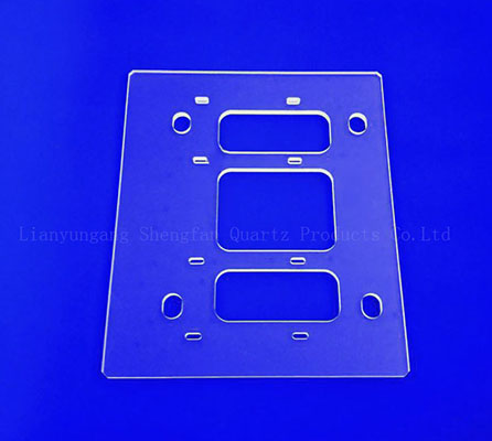 Прозрачная стеклянная пластина кварца с лазером полупроводника отверстия сверля 100мм