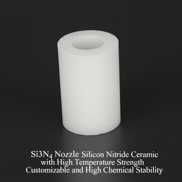Si3N4 Nozzle Silicon Nitride Ceramic with High Temperature Strength Customizable and High Chemical Stability