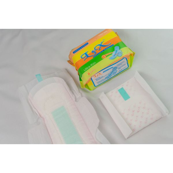 8 Pads Menstrual Napkin Pad 240mm Breathable Absorbent Menstrual Pads With Wings