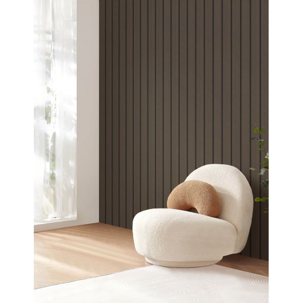 Waterproof Elastic IXPE PVC Grille Panel Wood Grain For School Decor