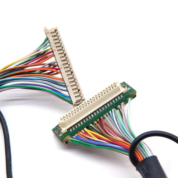 DF9 41P Industrial Grade Medical Wire Harness HIROSE DF9 41 Pin Screen Display Cable Female Hot Press Flat Connect