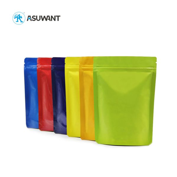 Multi Colored Aluminum Foil Bag Plastic Zipper Smell Proof Mylar Bags