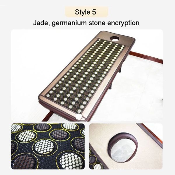 Function Heating Treatment Massager with Colorful Far Infrared Stone Medical Therapy Mat and Home Care Ray