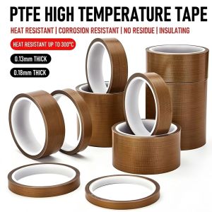 260℃ Heat Resistant Non-stick No Residue Industrial Insulation PTFE Tape with Premium Silicone Adhesive