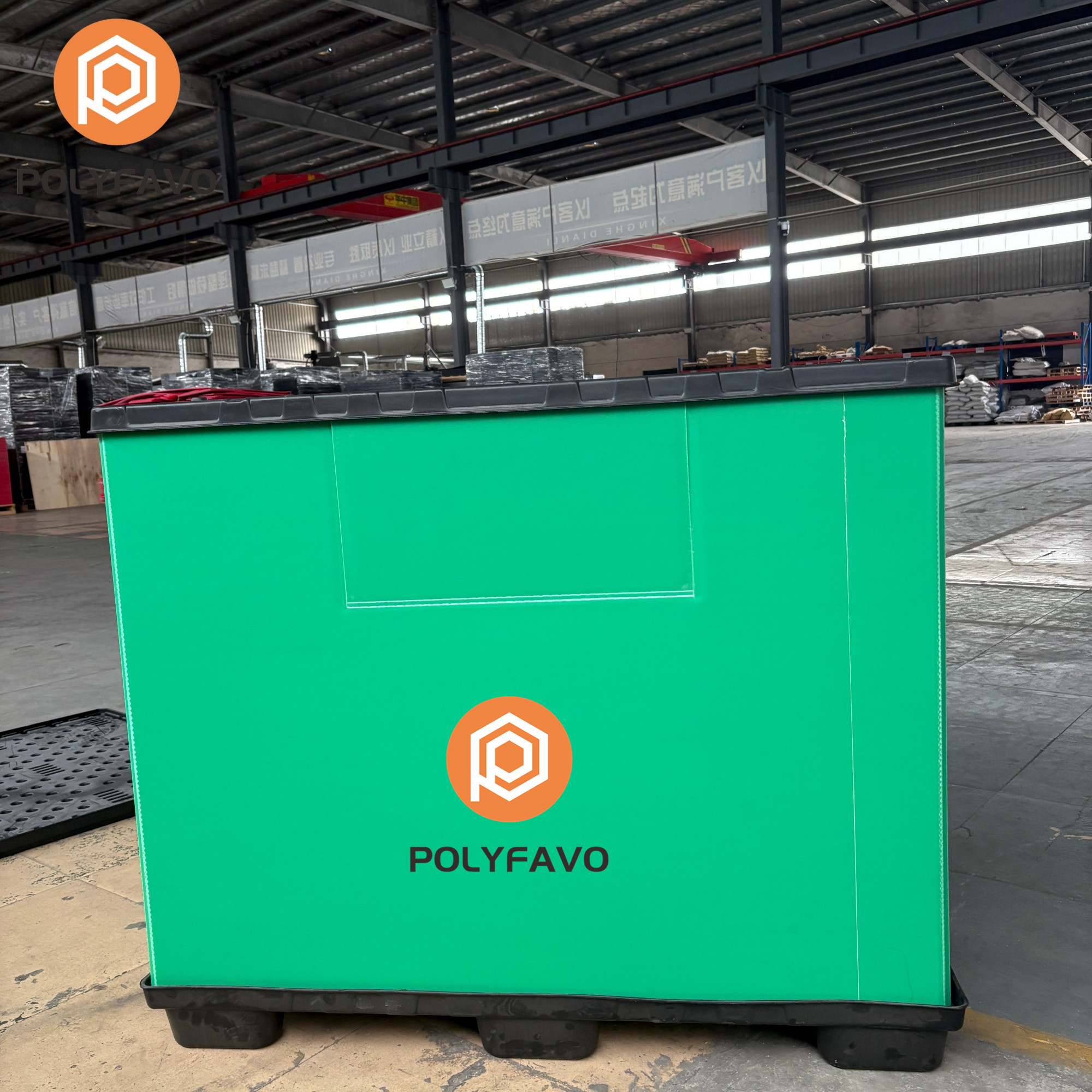 Packing Cubes 1470*1140*1200mm Sleeve Box Plastic Pallet Bin Panel Sleeve Box