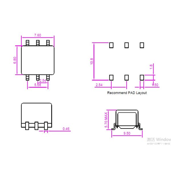 Мини поток РФ микроволны трансформатора цепей соединил одиночную фазу балун РФТ-058СГ