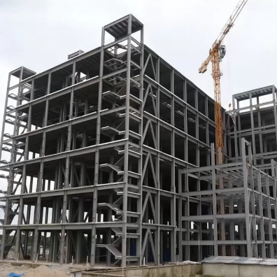 Custom Size Steel Structure With Mezzanine Floor For Office Storage Integrated Building