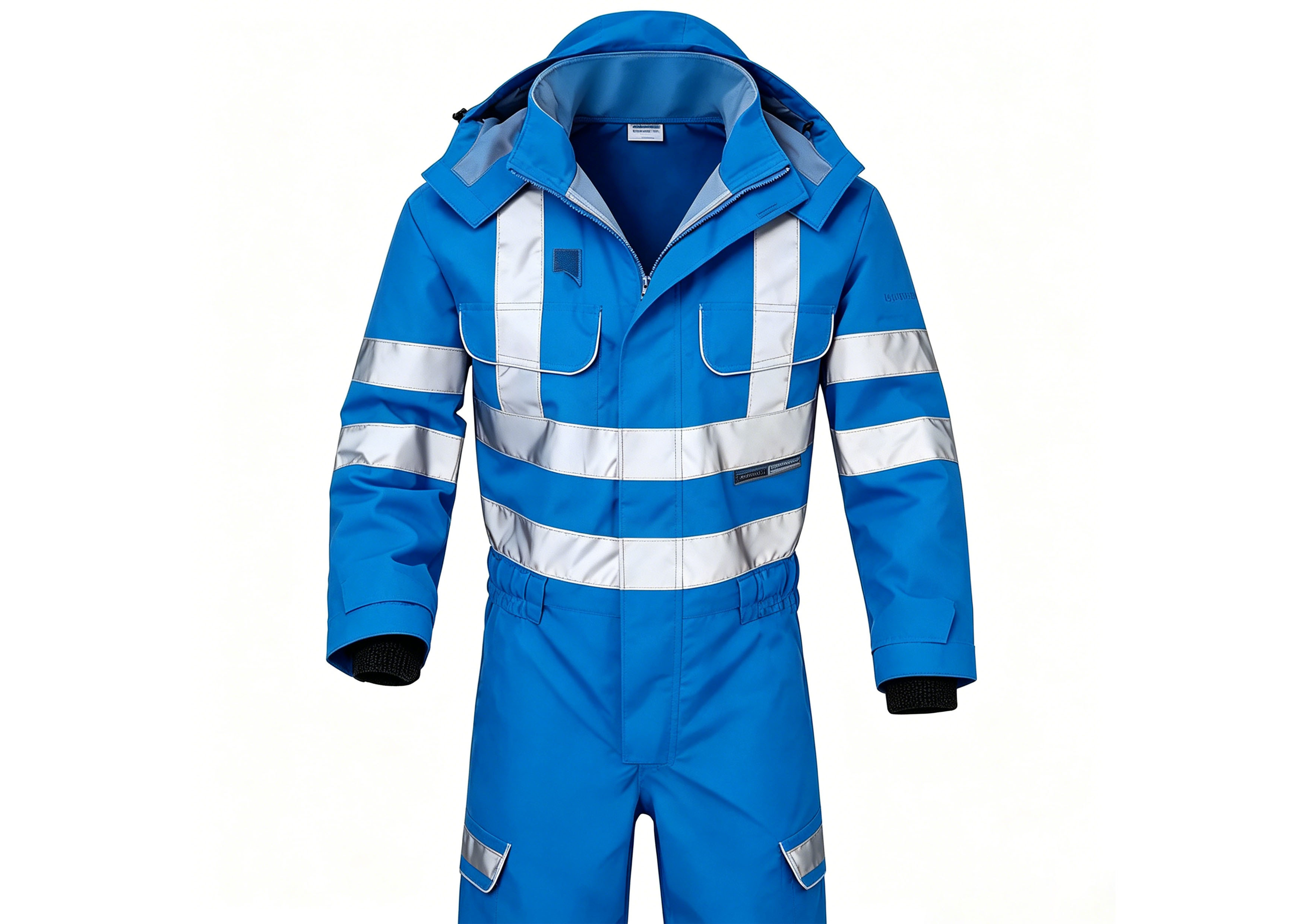 Marine Grade Cleaning Protective Clothing Anti Puncture Protection Coveralls Reflective