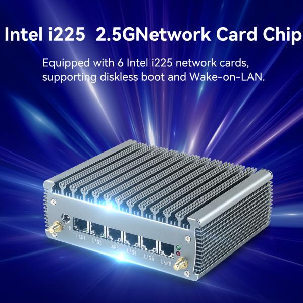 Procesador Intel I5 1145G7 con seis LAN uno COM y 1 HDMI Industrial Mini PC