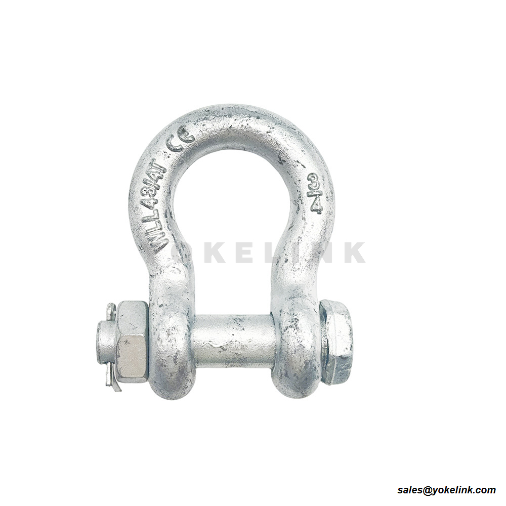 Drop Forged Anchor Shackle | RR-C-271 Heavy Duty Rigging | ASME B30.26 Bow Shackle