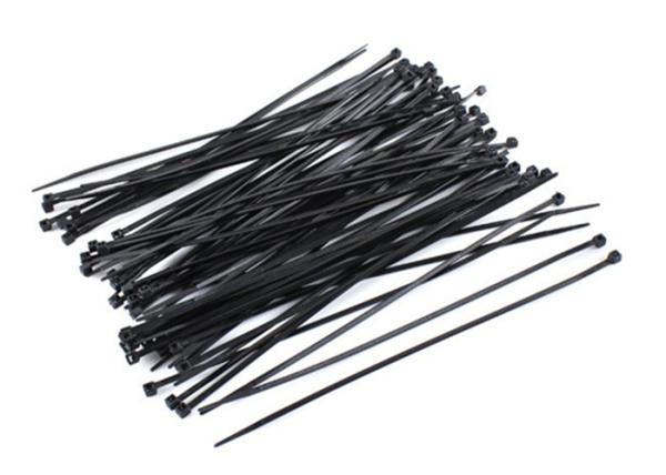 100 Pieces Nylon Zip Cable Ties Wraps High Tensile Strength OEM Service