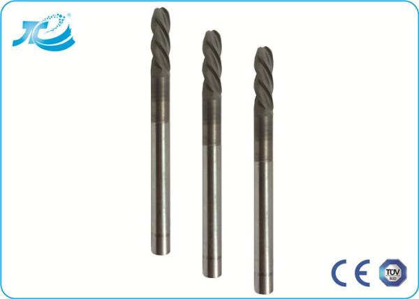 1mm 2mm 3mm Diameter 4 Flute End Mill for Stainless Steel / Roughing To Finishing