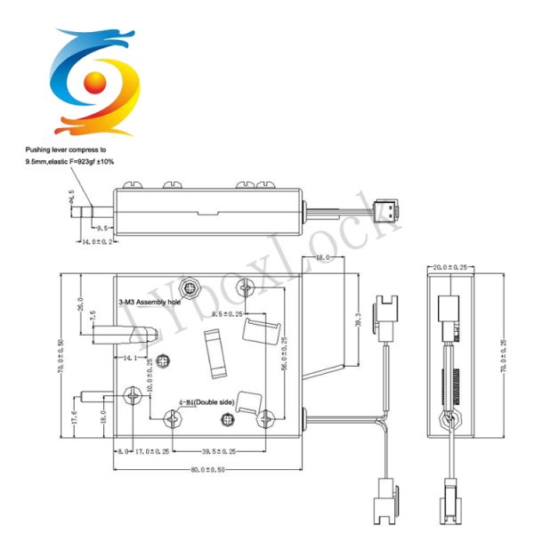 автоматическое электрической защелки замка соленоида 24W противоударное с длинной продолжительностью жизни