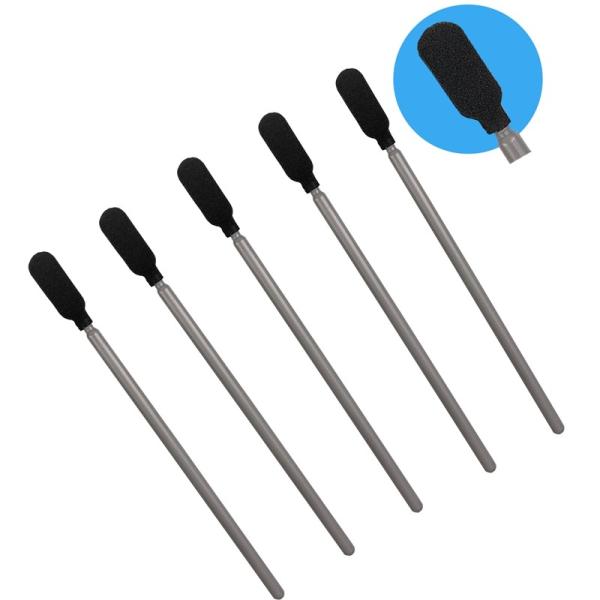 Rigid PP Cleanroom Lint Free Sponge Cleaning Stick Black 3.6
