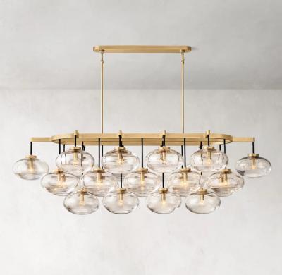 Lâmpada de teto de candelabro de bronze RH