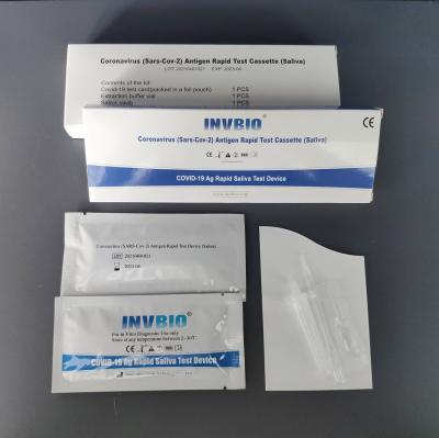 Especificidade 100% do teste do cuspe da saliva Rtk AG do auto de Coronavirus Covid 19