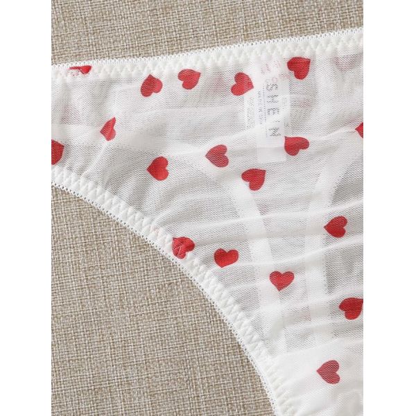 Cute Lingerie Cosplay Underwear Motorcycle Costume Heart Printed Sexy Bra And Thong Bike Set