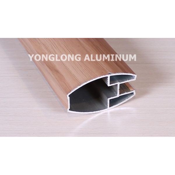 Natural Anodized Aluminium Sliding Wardrobe Door Profiles For Interior Decoration Materials