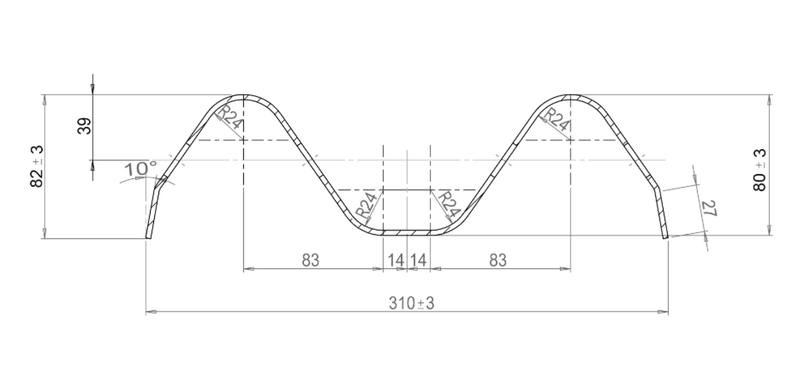Q275 Zinc Coating Highway Steel Guardrails European Standard