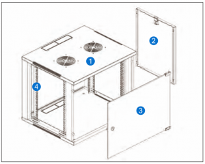 19 inch Wall Mount Assemble 9u 12u 15u 18u 22u 27u Network Data Rack Cabinet SQ Wall Mount Rack Cabinet