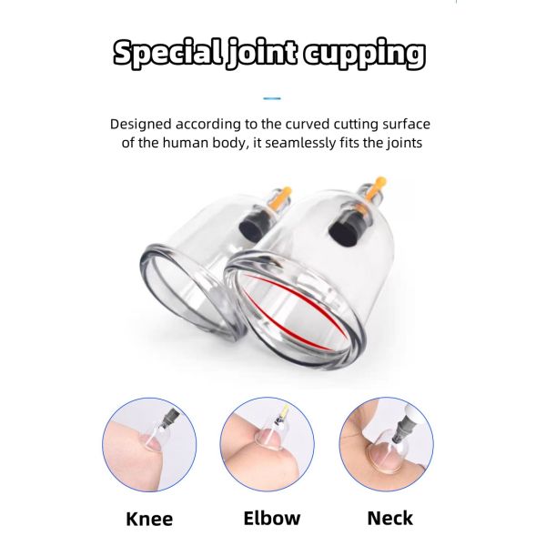 24-piece Set Electric Guasha Cupping Suction Massager for Body Muscle Massage Meridian Treatment Relax Tool