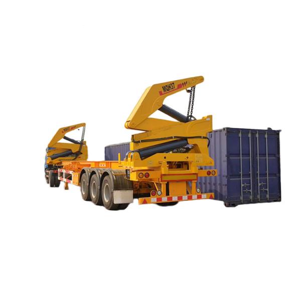 20 To 40ft 3 Axle 37 Ton Side Self Loading Container Trailer