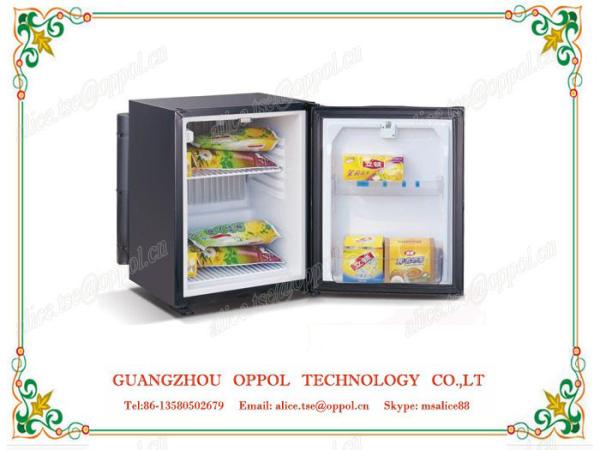 OP-617 Black Color Solid Door Tea Storage Cooled Hotel Mini Freezer