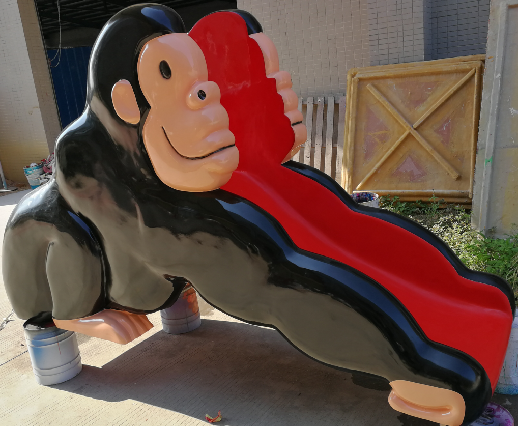 водные горки обезьяны 2800*1000*1600mm для бассейна