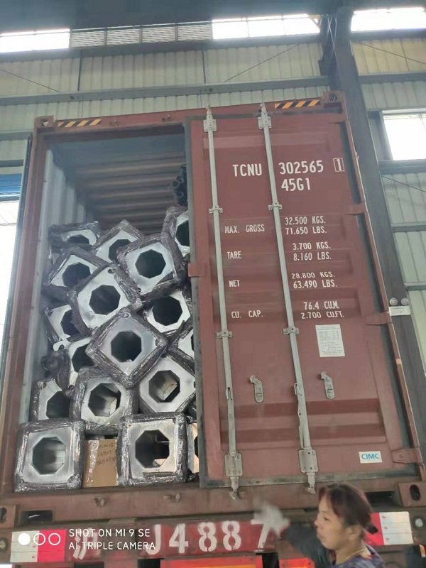 Réverbère élevé extérieur décoratif galvanisé parvente de mât Polonais