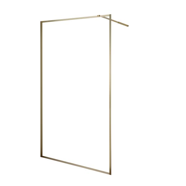 golden Stainless Sliding 6mm Tempered Glass Shower Door 1200X2000mm