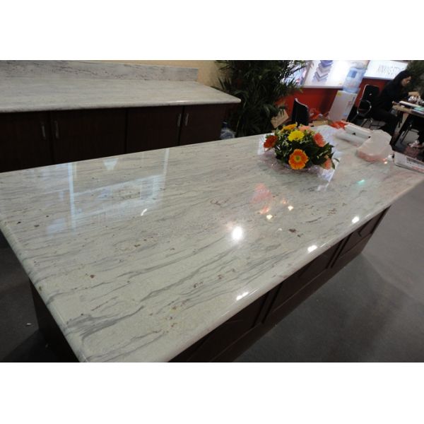 Gray White Indian Granite Kitchen Counter Tops , Household Granite Kitchen Worktops
