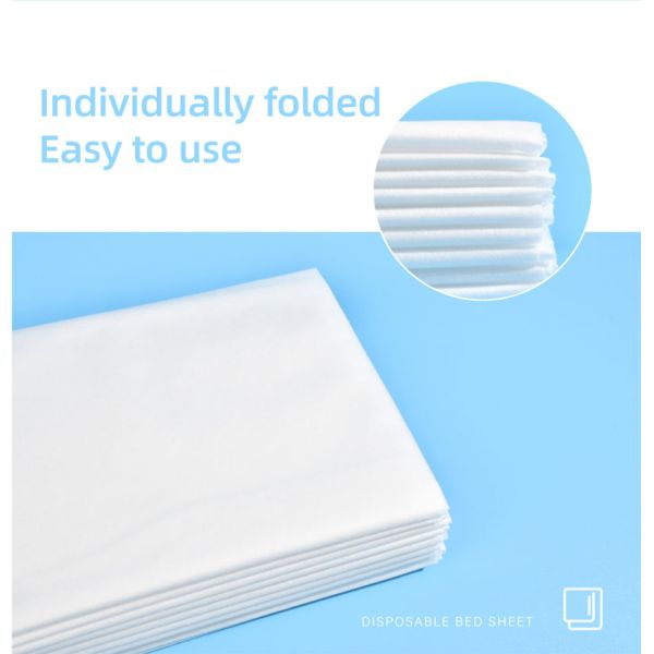 Hygienic Disposable Bed Sheets Soft Tear-Resistant Fabric Ultra-Light for Business Trips Guest Use
