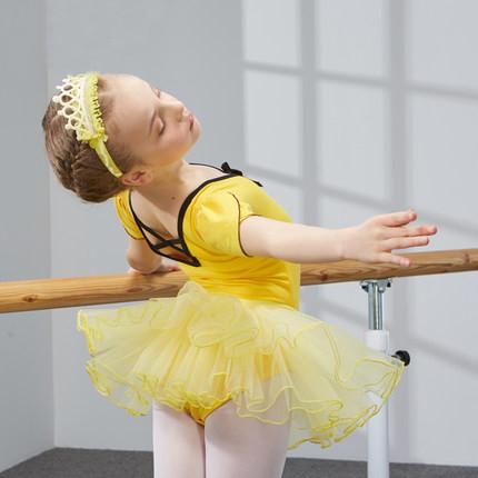 Children's dance dress girls ballet dance leotard with tutu skirt