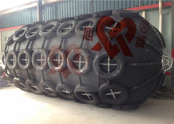 Natural Rubber Marine Airbag Fender High Breaking Strength For Ship Protection