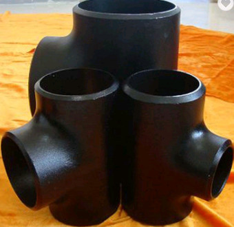Flanged Din 2605 Carbon Steel Pipe Tee Connector Sch40 Seam Remove