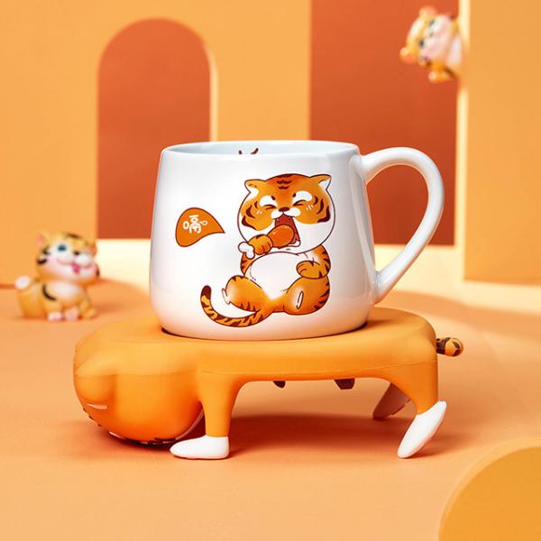 Cartoon Tiger Coffee Mug Creative Simplicity Home Office With Hot Coffee Water Mug