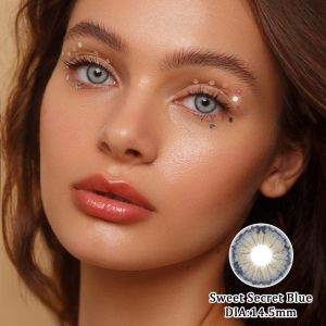 Wholesale Sweet Secret Blue 14.5mm Diameter Natural Style Yearly Colored Contact Lenses