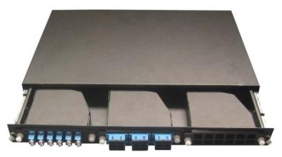 Painel de remendo de fibra do laço de subscritor das telecomunicações com os módulos da gaveta de 3pcs MPO