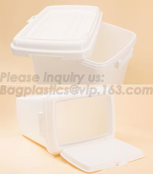 Dog Food Storage Container Large Airtight PET Food Container Measuring Cup 19lb/33qt Plastic Cat Dog Treat Containe