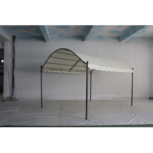 Not Coated Steel Enclosed Modern Waterproof Outdoor BBQ Camping Patio Solar Gazebo
