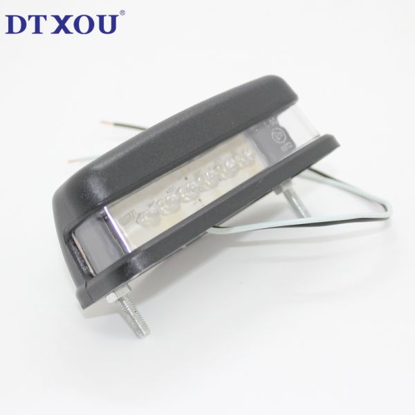 2023 LED Trailer Truck Motorcycle License Plate Light with 6 F5 Chips and PC Lens