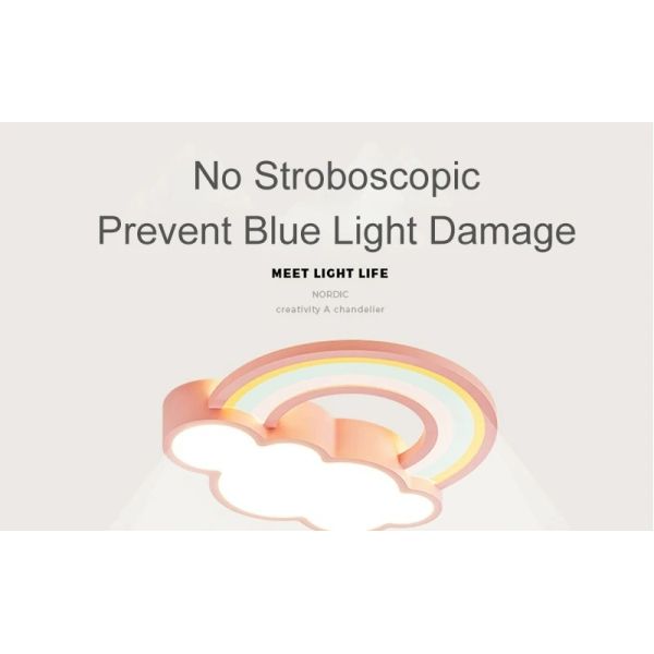 Princess Room Light Fixtures Bedroom And Warm Simple Cartoon rainbow ceiling light(WH-MA-300)